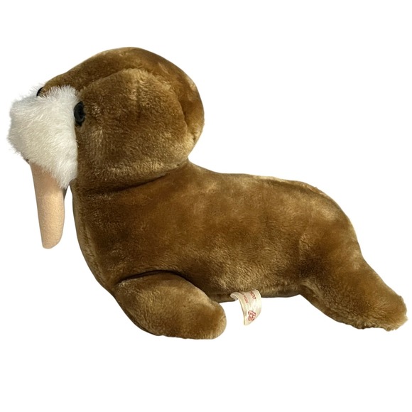 American Wego Plush Walrus Vintage Korea 14" Stuffed Animal Toy - Picture 5 of 16